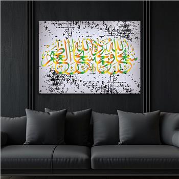 Religiöses Thema auf bedrucktem Glas