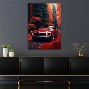 Dikey Doğa Temalı Cam Tablo 259