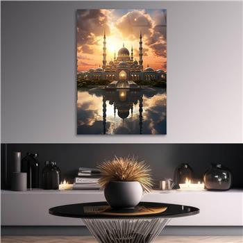 Dikey Dini Temalı Cam Tablo 278