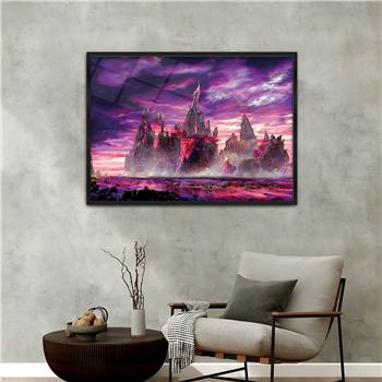 Aluminium Omlijste Kunst Thema Geharde Glasschilderij 063