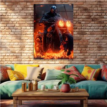 Dikey Doğa Temalı Cam Tablo 261