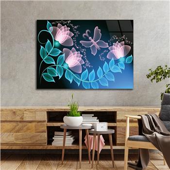 Kunst Thema auf bedrucktem Glas