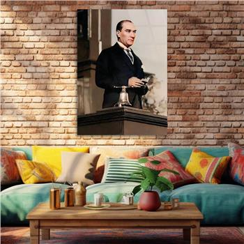 Dikey VatanTemalı Cam Tablo 208