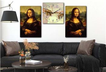 Kunst Thematisches 2-teiliges bedrucktes Glas und Uhrenset