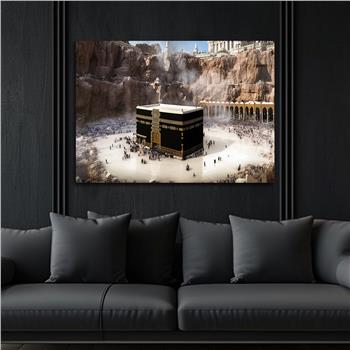 Yatay Dini Temalı Cam Tablo 199