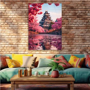 Dikey Doğa Temalı Cam Tablo 287