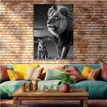 Dikey Doğa Temalı Cam Tablo 324