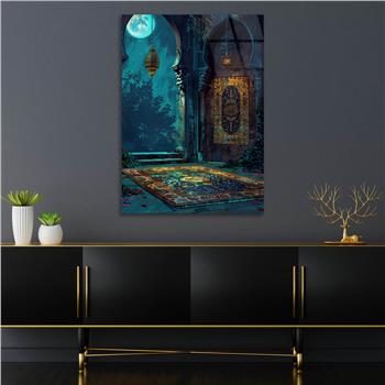 Dikey Dini Temalı Cam Tablo 259