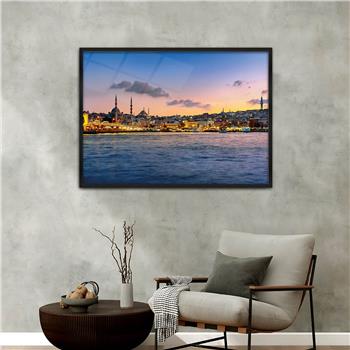 Aluminum-Framed National-Themed Tempered Glass Wall Art 020