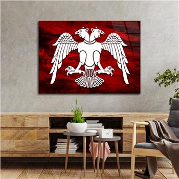 Yatay Vatan Temalı Cam Tablo 168