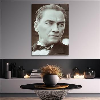 Dikey VatanTemalı Cam Tablo 268