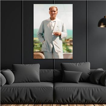 Dikey VatanTemalı Cam Tablo 237