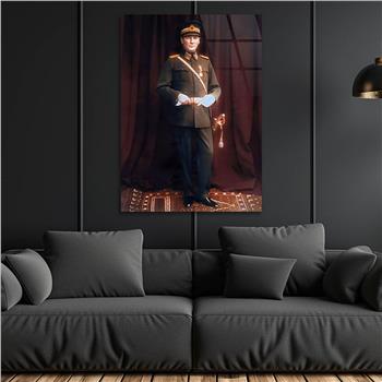 Dikey VatanTemalı Cam Tablo 213