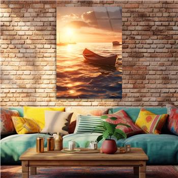 Dikey Doğa Temalı Cam Tablo 272