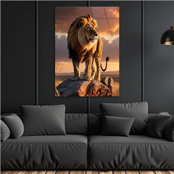 Dikey Doğa Temalı Cam Tablo 340