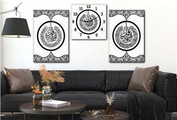 Ensemble de Tableaux et d’horloge 2 pièce sur le thème religieux