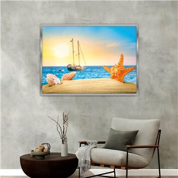 Aluminium Omlijste Kunst Thema Geharde Glasschilderij 048