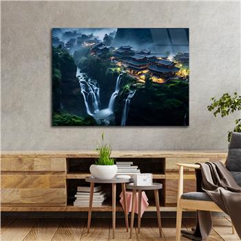 Yatay DoğaTemalı Cam Tablo 351