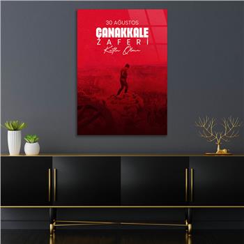 Dikey VatanTemalı Cam Tablo 154