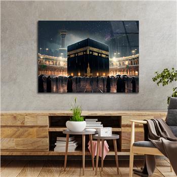 Yatay Dini Temalı Cam Tablo 182