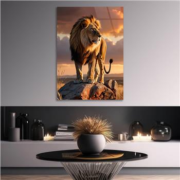 Dikey Doğa Temalı Cam Tablo 340