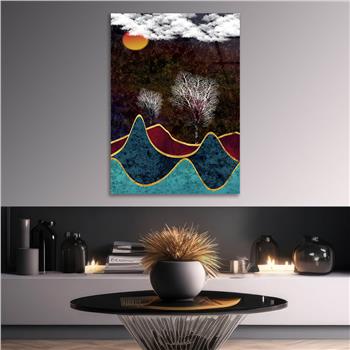 Kunst Thema auf bedrucktem Glas