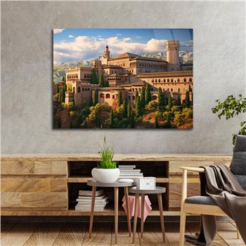 Yatay DoğaTemalı Cam Tablo 421