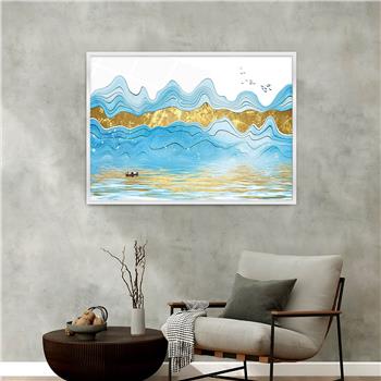 Aluminium Omlijste Kunst Thema Geharde Glasschilderij 040