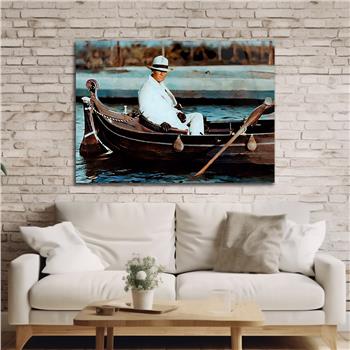 Yatay VatanTemalı Cam Tablo 105