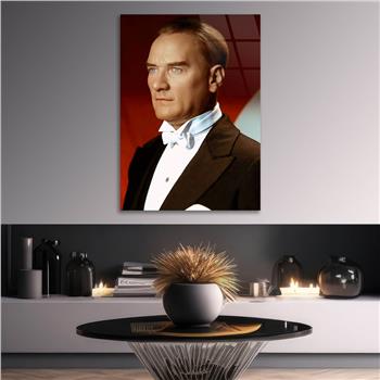 Dikey VatanTemalı Cam Tablo 283