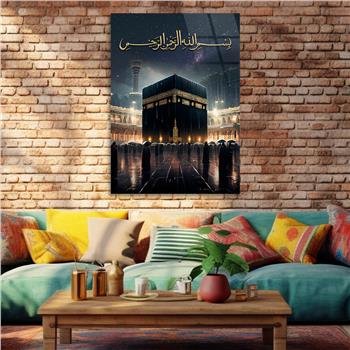 Dikey Dini Temalı Cam Tablo 257