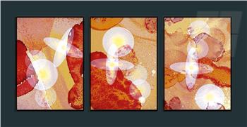 Alüminyum Çerçeveli Sanat Temalı 3lü Set MDF Tablo 0021