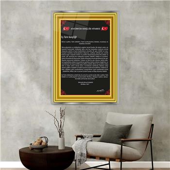 Tableau en verre  à thème national avec cadre en aluminium 104