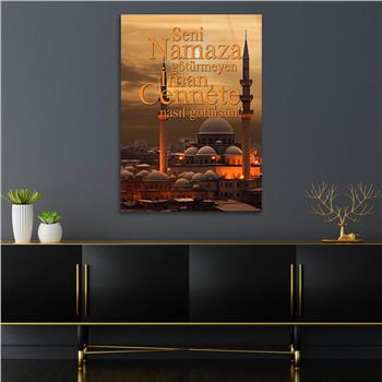 Dikey Dini Temalı Cam Tablo 299