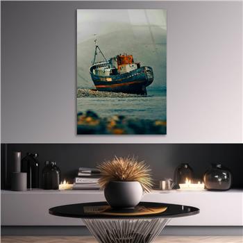 Dikey Doğa Temalı Cam Tablo 270