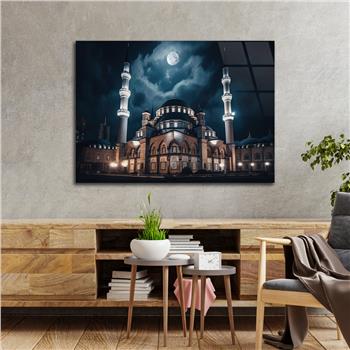 Yatay Dini Temalı Cam Tablo 208