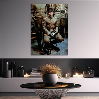 Dikey VatanTemalı Cam Tablo 284