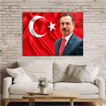 Yatay Vatan Temalı Cam Tablo 174