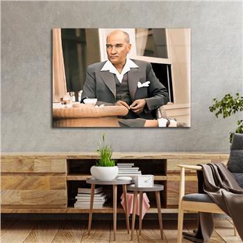 Yatay VatanTemalı Cam Tablo 098