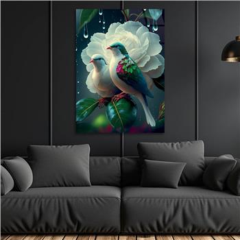 Thema Natur auf bedrucktem Glas