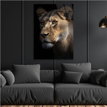 Dikey Doğa Temalı Cam Tablo 370