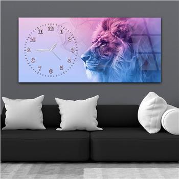 Yatay Saatli Yandan Sanat Temalı Cam Tablo 338