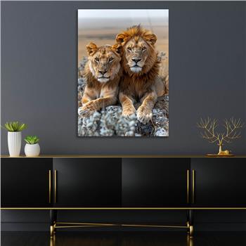 Dikey Doğa Temalı Cam Tablo 299