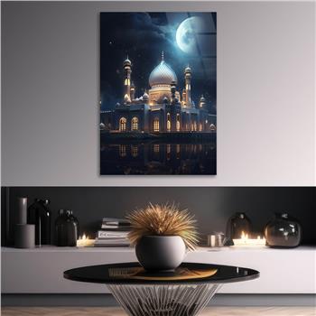 Dikey Dini Temalı Cam Tablo 252