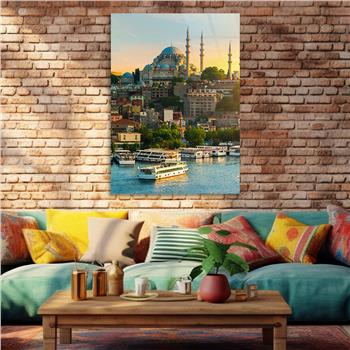 Dikey Dini Temalı Cam Tablo 262