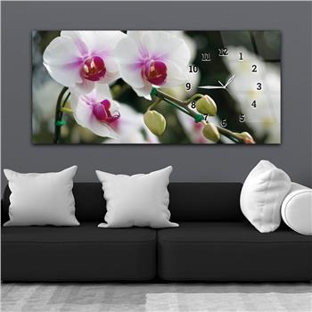 Horizontaal, Aan De Zijkant Voorzien Van Een Klok, Kunst en Natuur Thema Gehard Glasschilderij 200