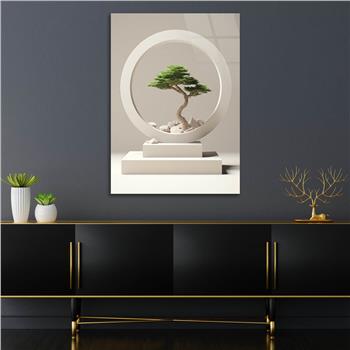 Dikey Doğa Temalı Cam Tablo 401