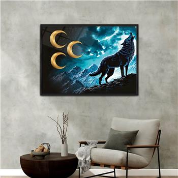 Aluminum-Framed National-Themed Tempered Glass Wall Art 025