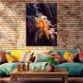 Kunst Thema auf bedrucktem Glas