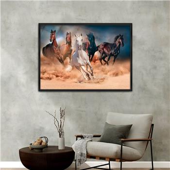 Aluminium Omlijste Natuur Thema Geharde Glasschilderij 165